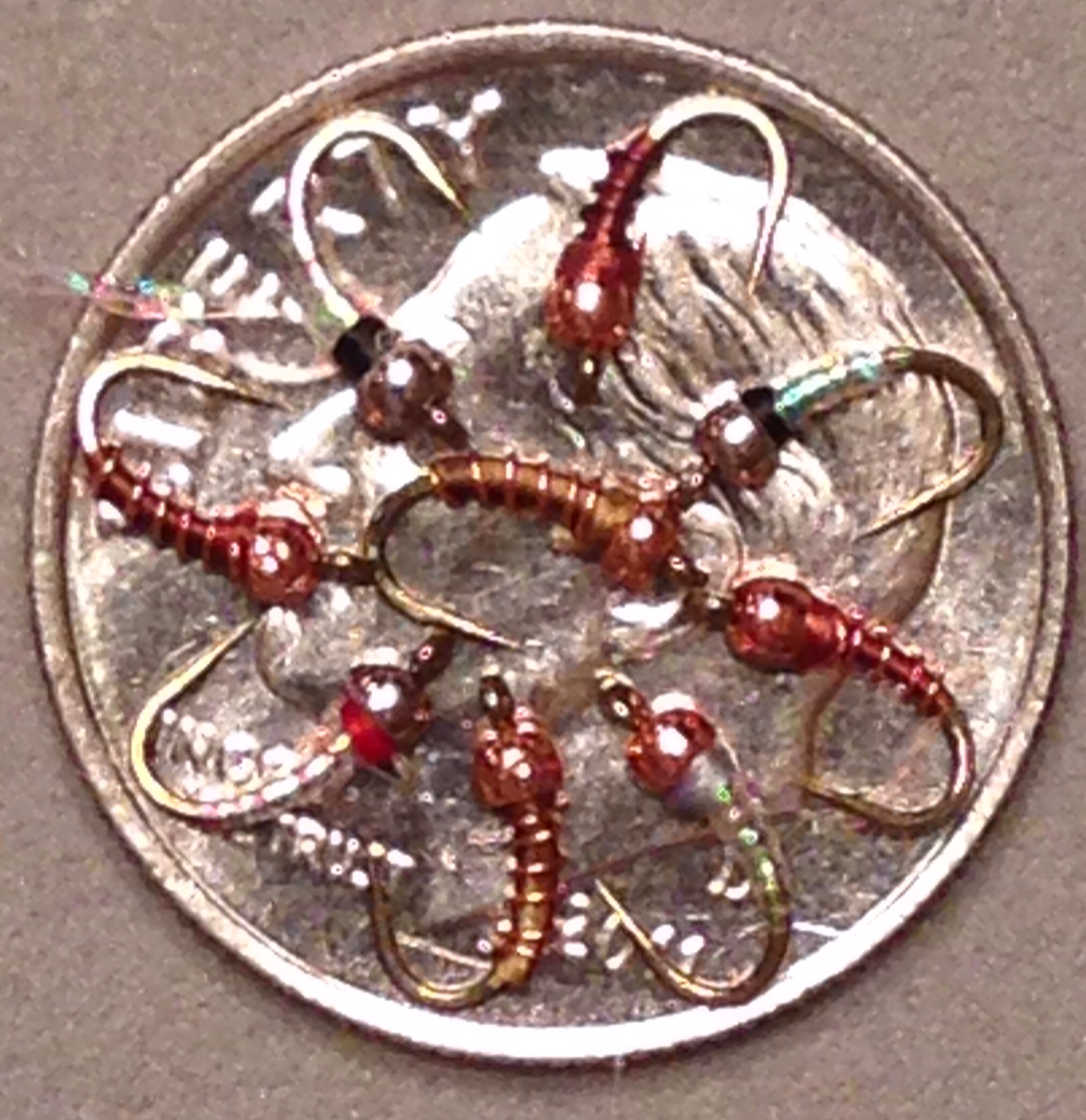 Nine on a Dime size 22 midge patterns. – NWATROUT Fly Fishing Guide